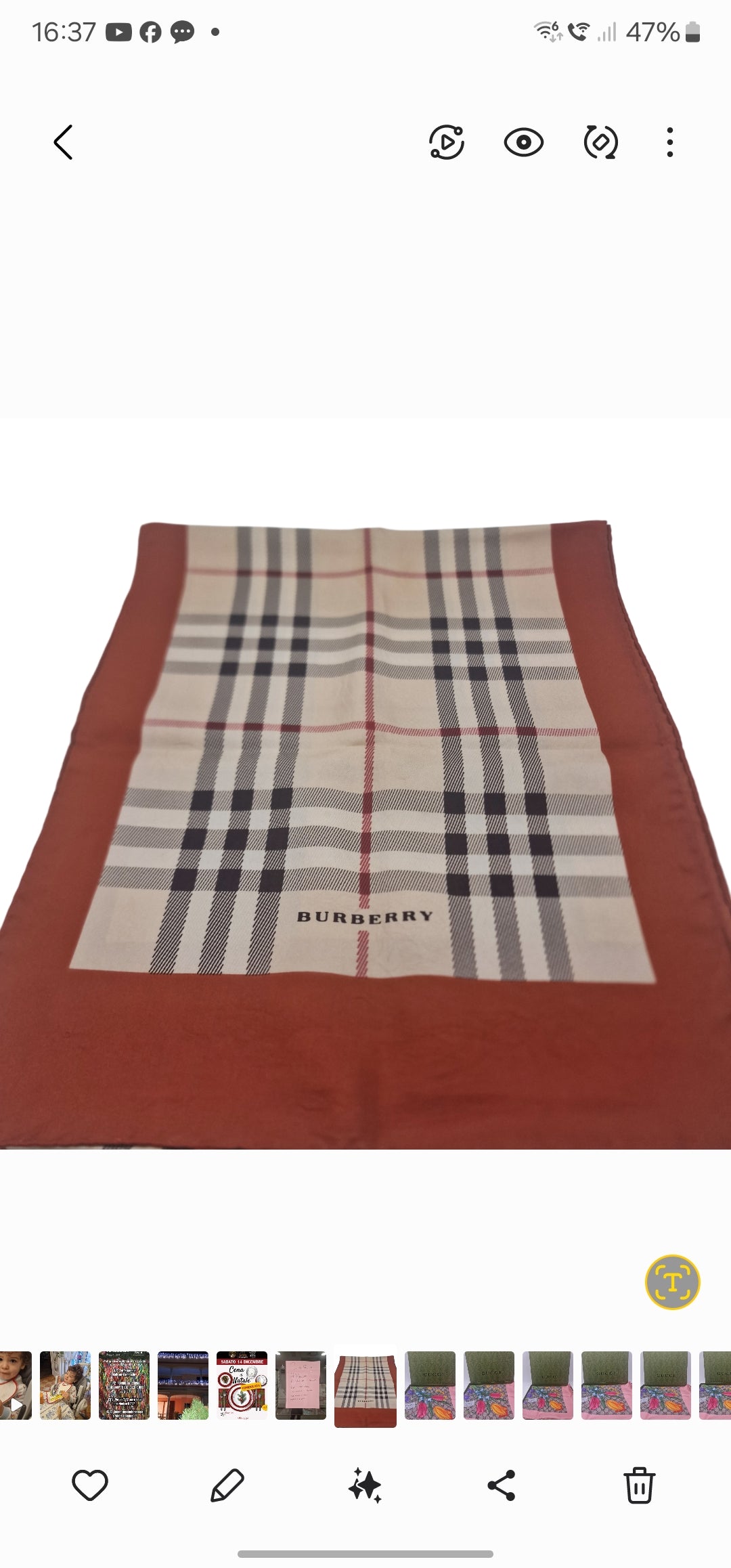 Stola/Foulard Burberry