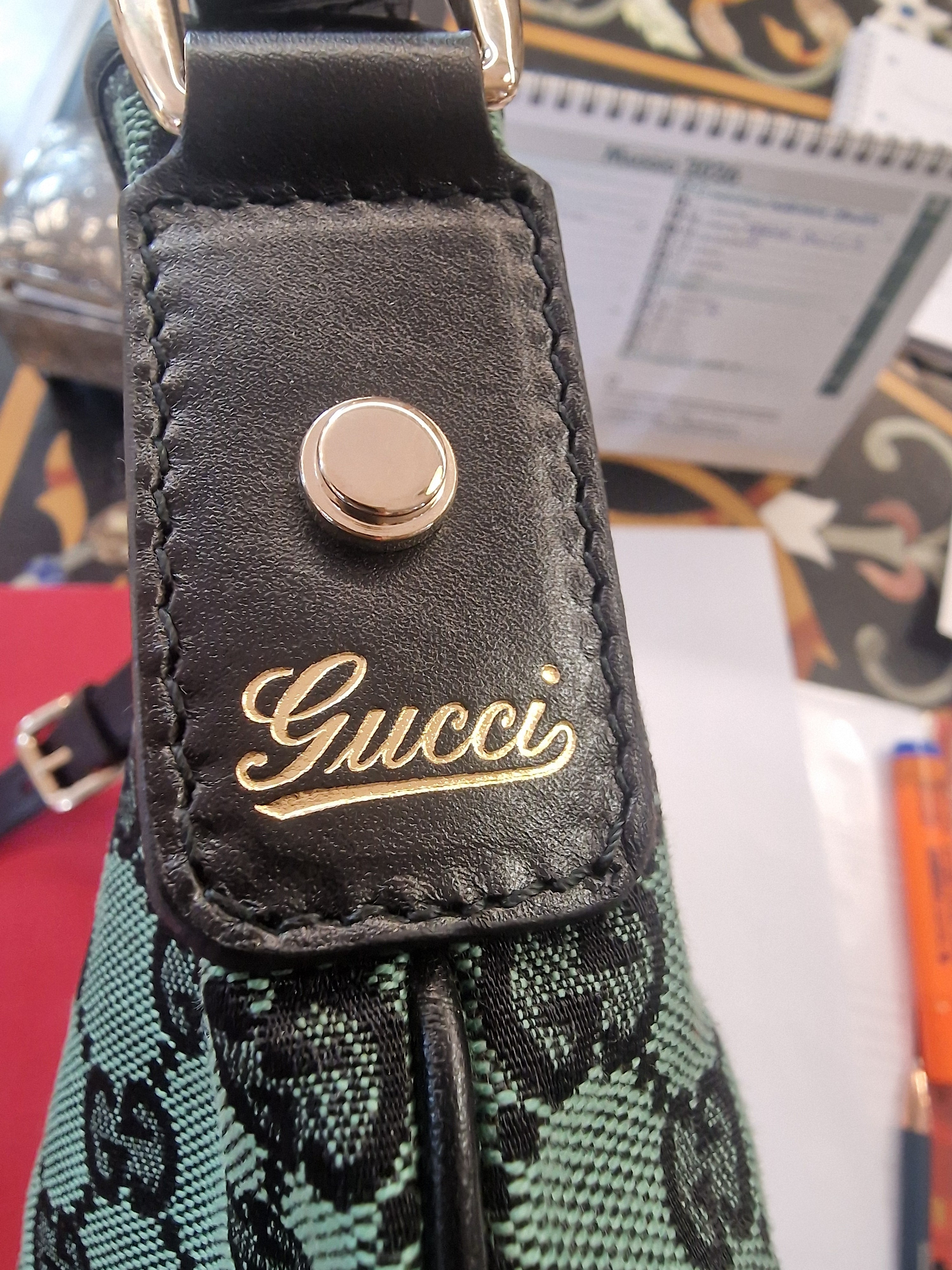Borsa tracolla Gucci Verde D-RING
